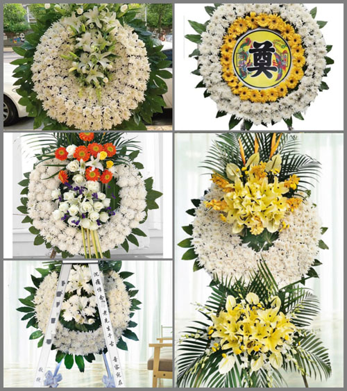 江苏泰州姜堰区淤溪镇武庄村花圈速递